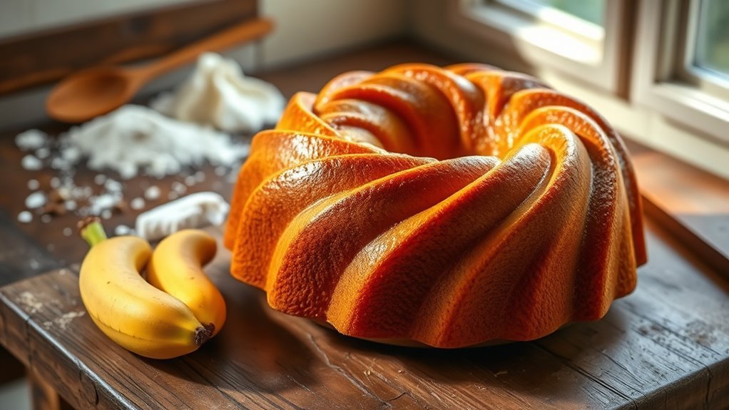 bake banana bread bundt