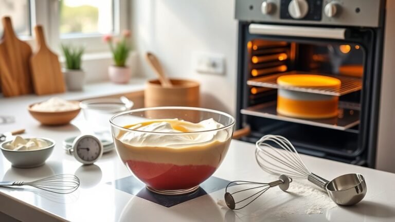 bake cake for specified time