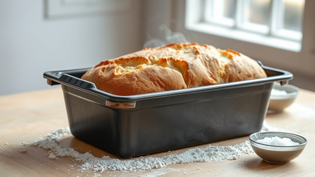bake sourdough in loaf