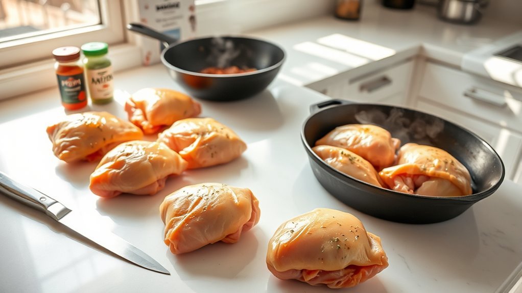 choose bone in skin on