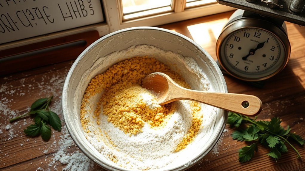 combine dry ingredients thoroughly