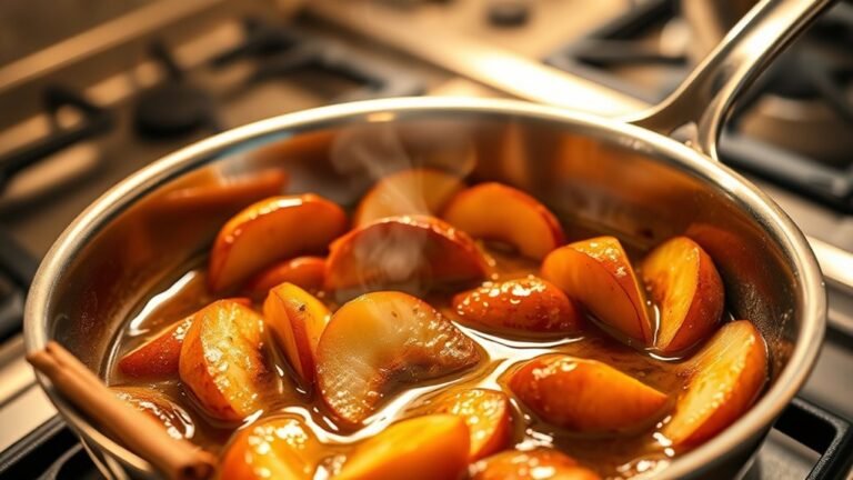 cook apples with caramel