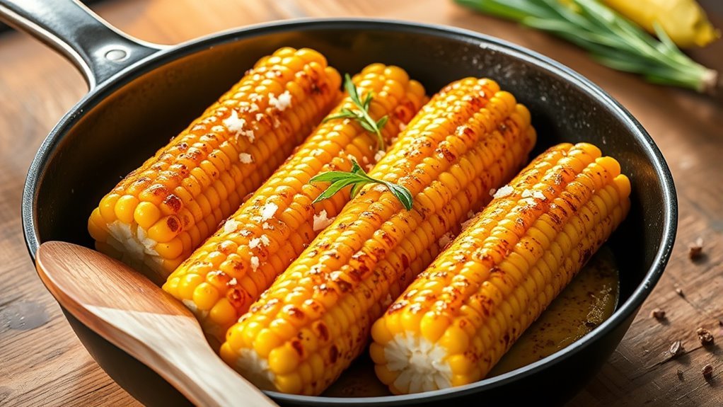 cook corn with browning