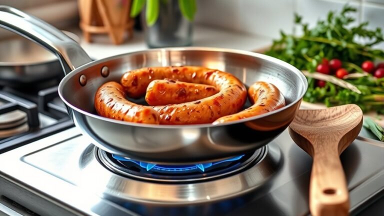 cook sausage in pan