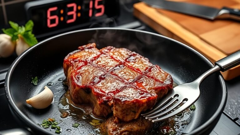 cook steak using nonstick pan