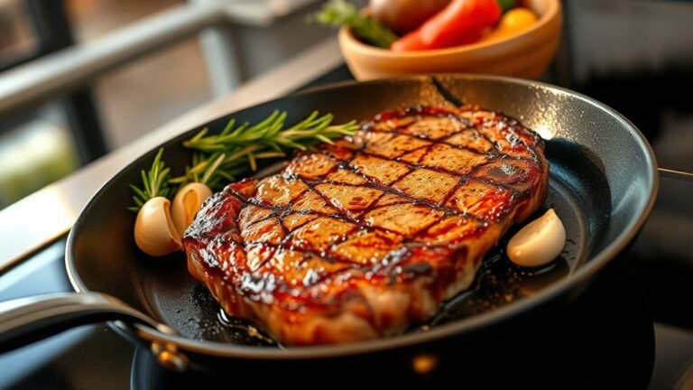 cook steak with non stick pan