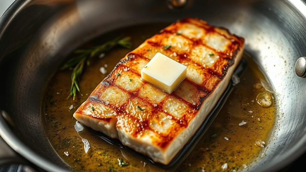 crispy skin searing technique