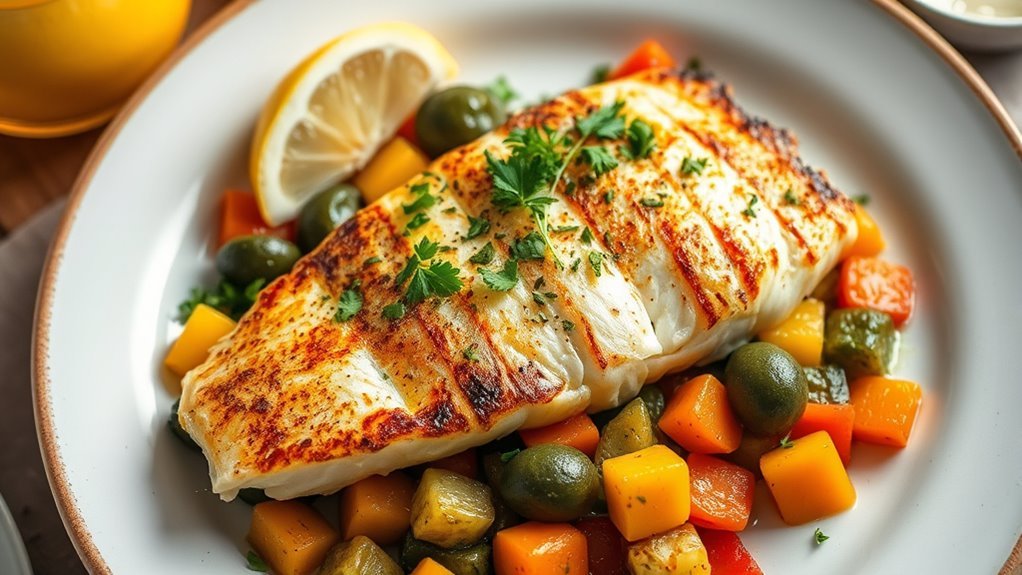 finish with butter and lemon