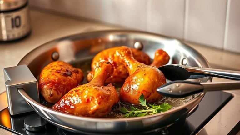 fry chicken legs perfectly