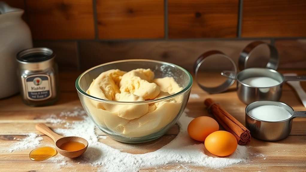 gather baking supplies and ingredients