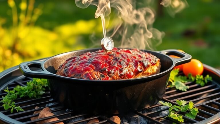 grill meatloaf three steps