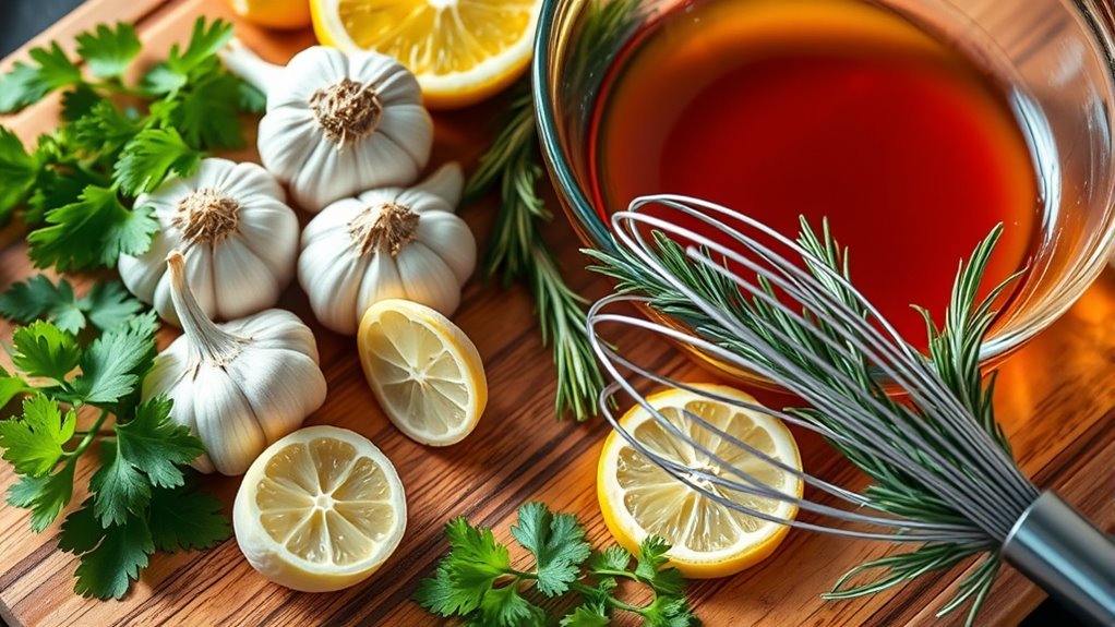 marinate beef with garlic