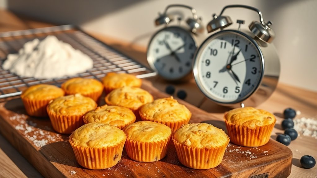 mini muffins bake quickly