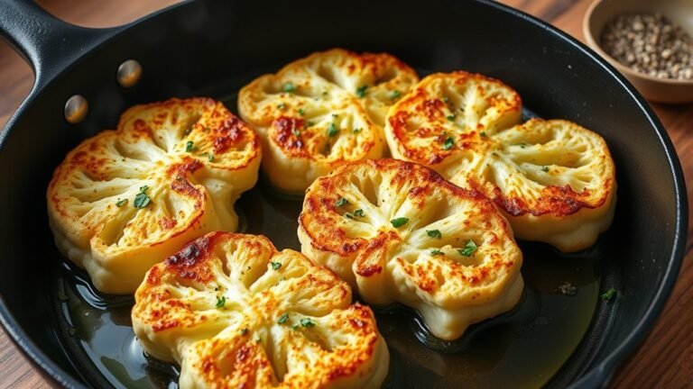 pan fried cauliflower steaks