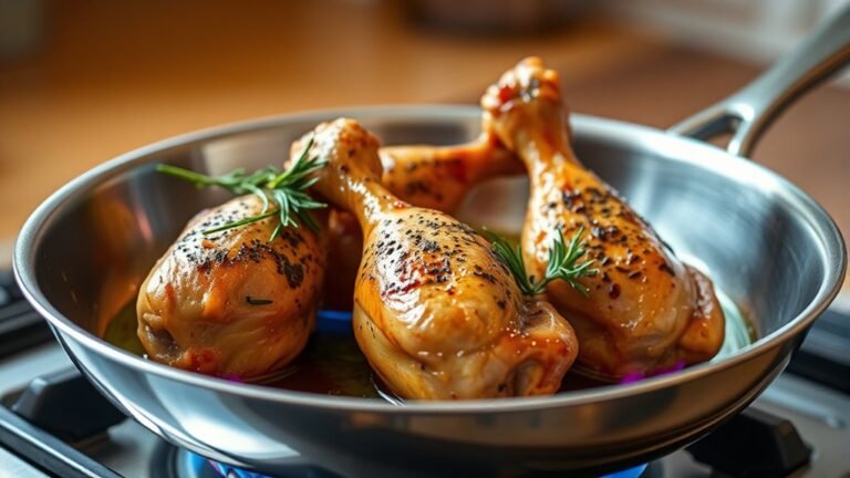 pan fried chicken leg recipe