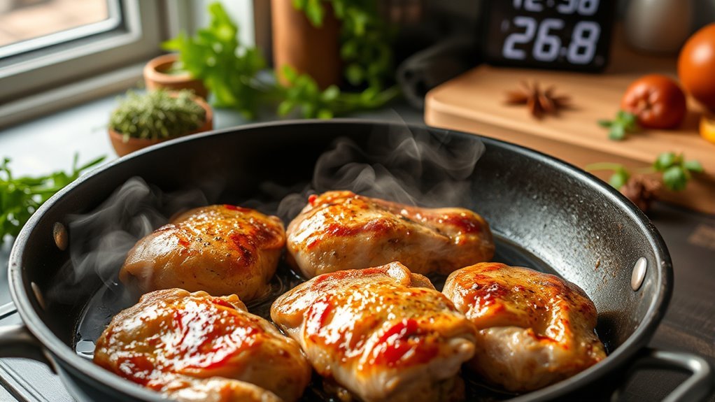 pan fry boneless chicken thighs