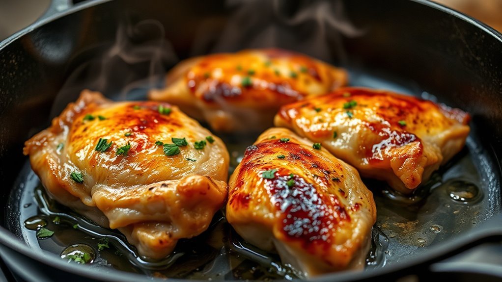 pan fry boneless chicken thighs