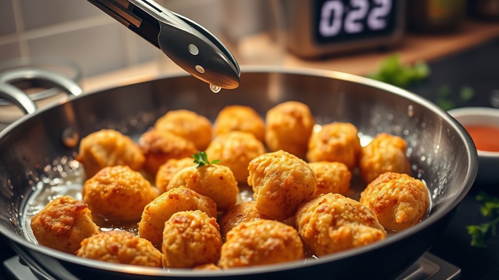 pan fry crispy chicken nuggets