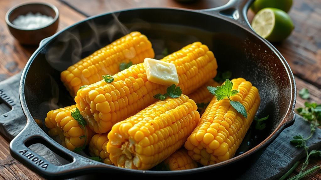 pan fry fresh corn
