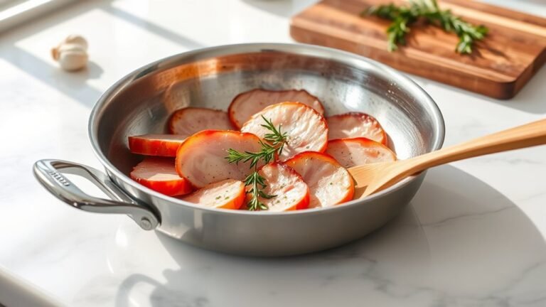 pan fry ham slices easily