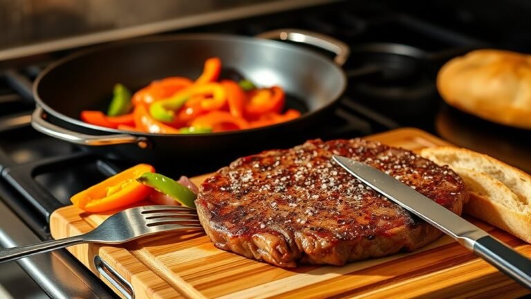 pan fry sandwich steak quickly