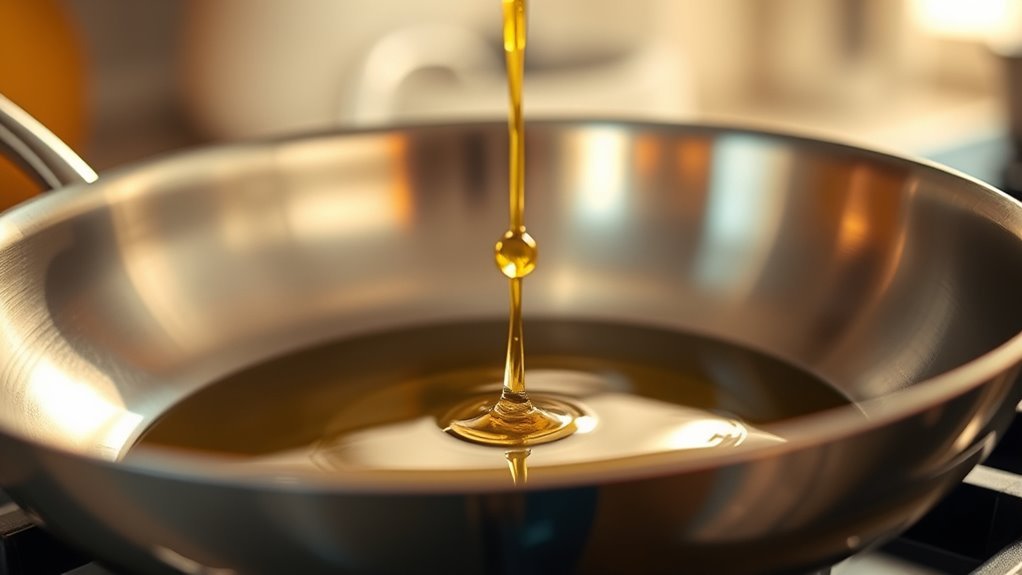 preheat oil sizzle cook