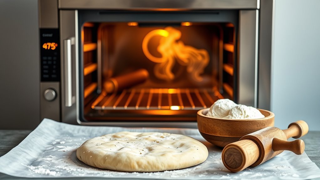preheat oven prepare dough