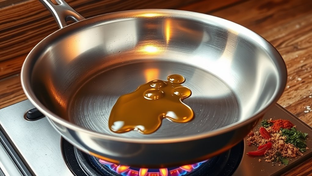 preheat pan before cooking