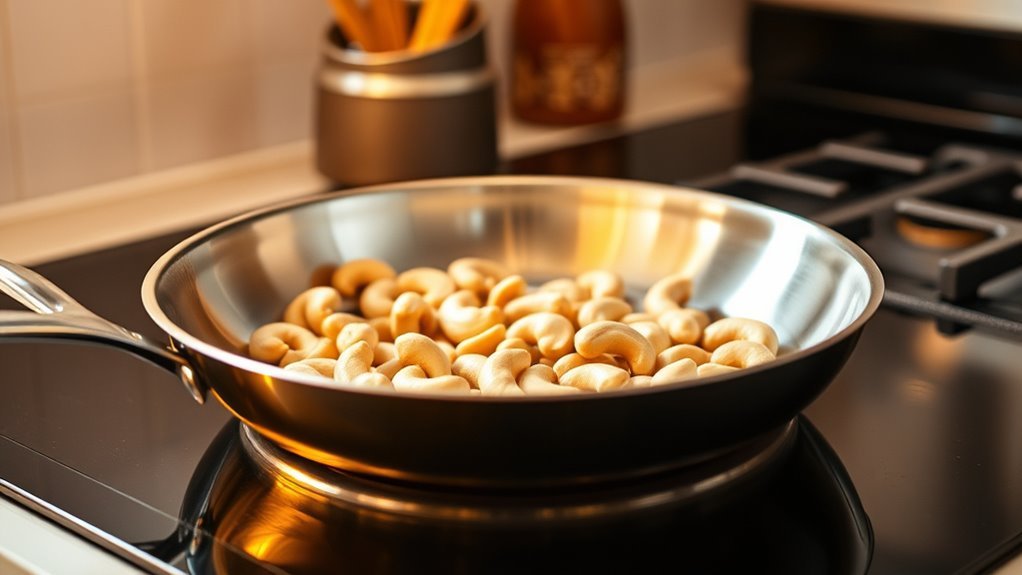 preheat skillet properly first