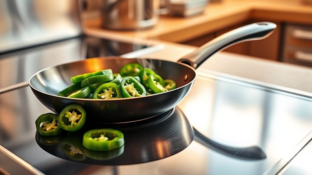 preheat skillet to proper temperature