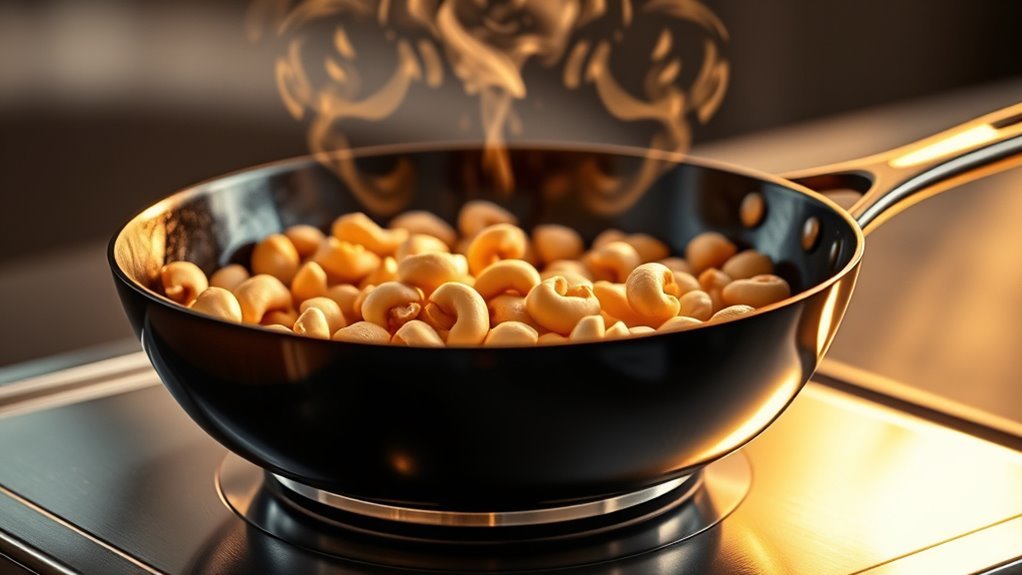 preheat skillet to sizzle