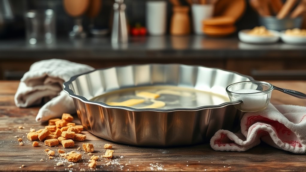 prepare and line pan