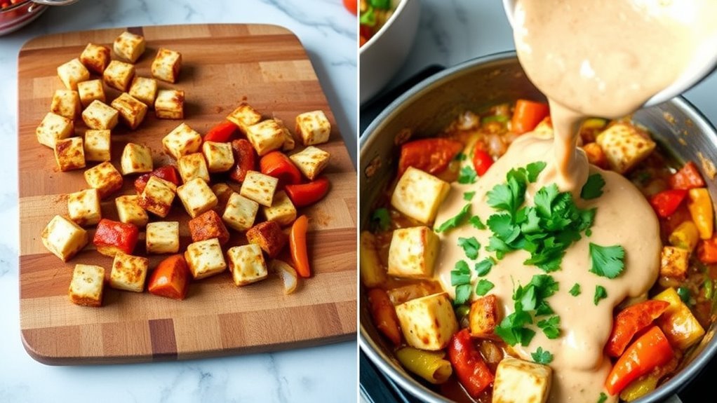 prepare marinate cook serve