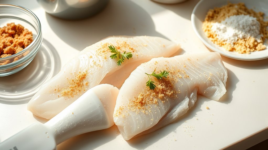 prepare season coat fry