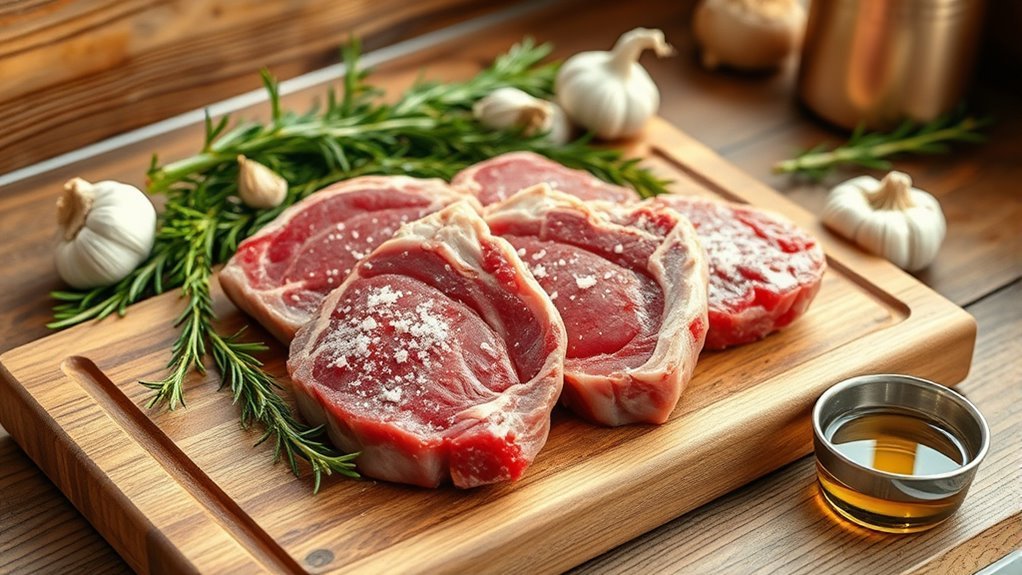 prepare seasoned rested lamb