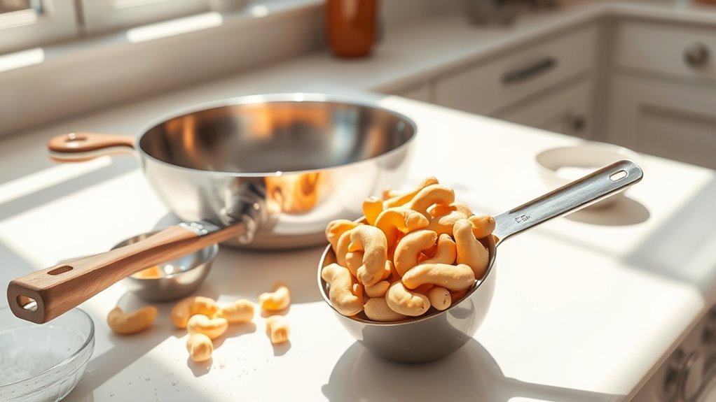 prepare skillet and tools