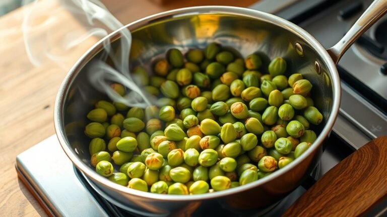 roast pepitas in pan