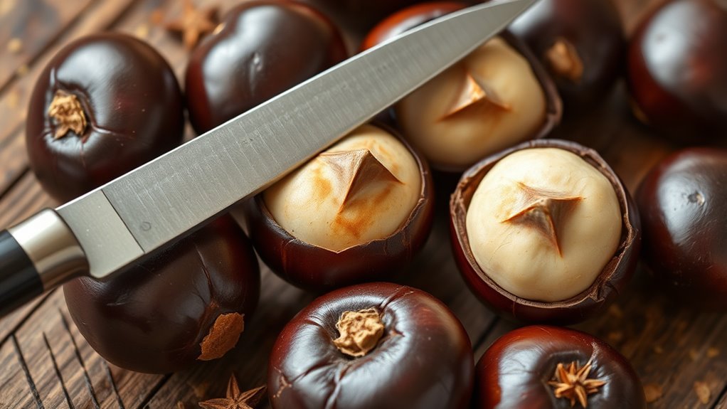 score chestnuts before roasting