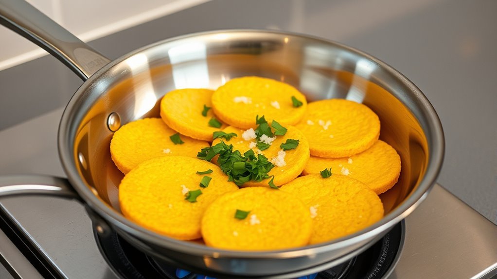 serve crispy polenta with toppings