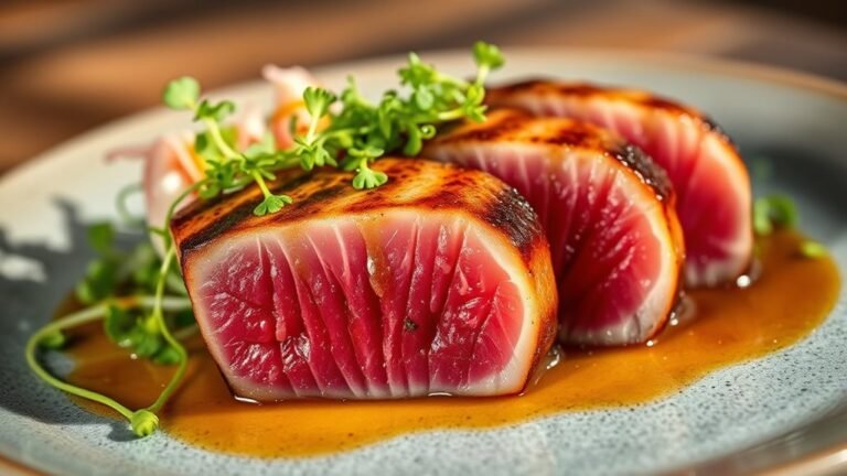 seven step ahi tuna searing