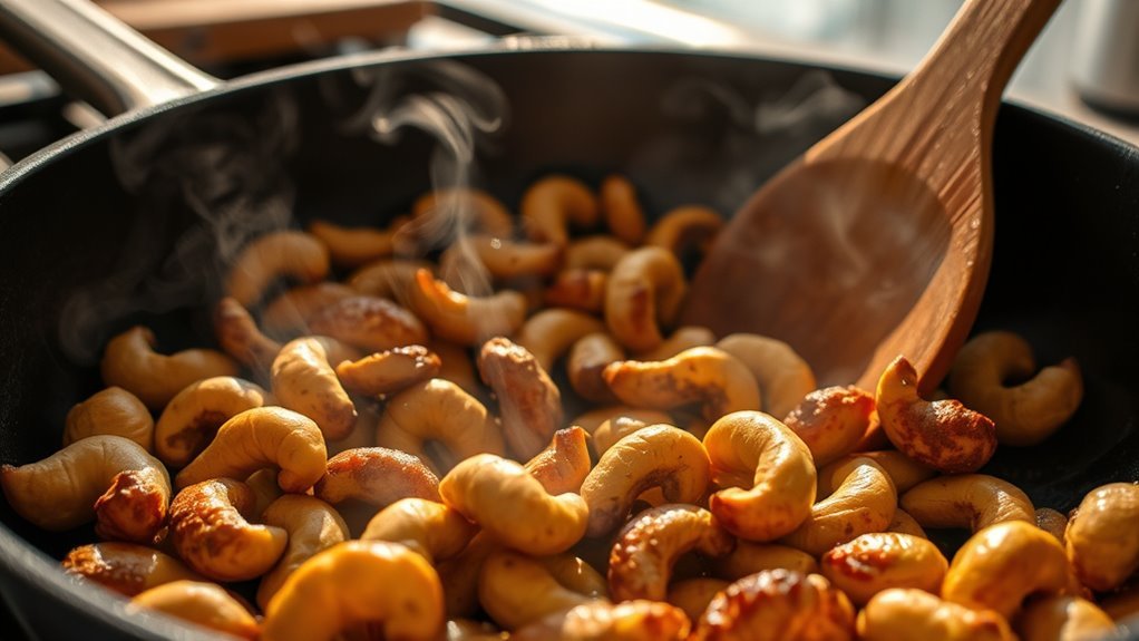 stovetop roasted cashews