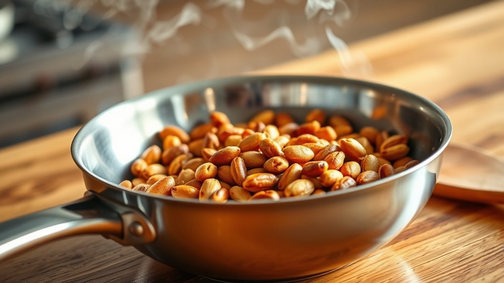 toast pine nuts evenly