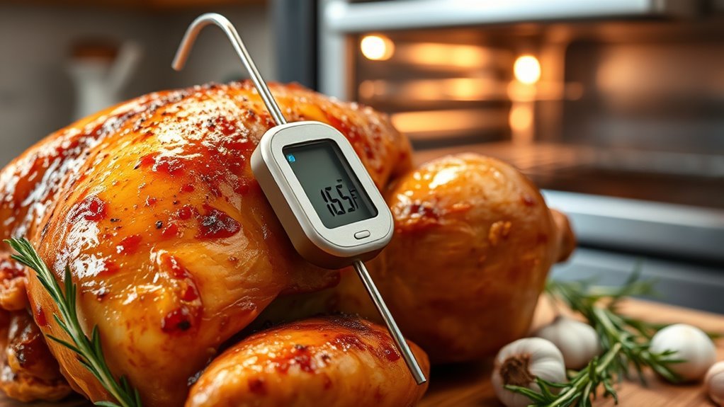 use thermometer for perfect doneness
