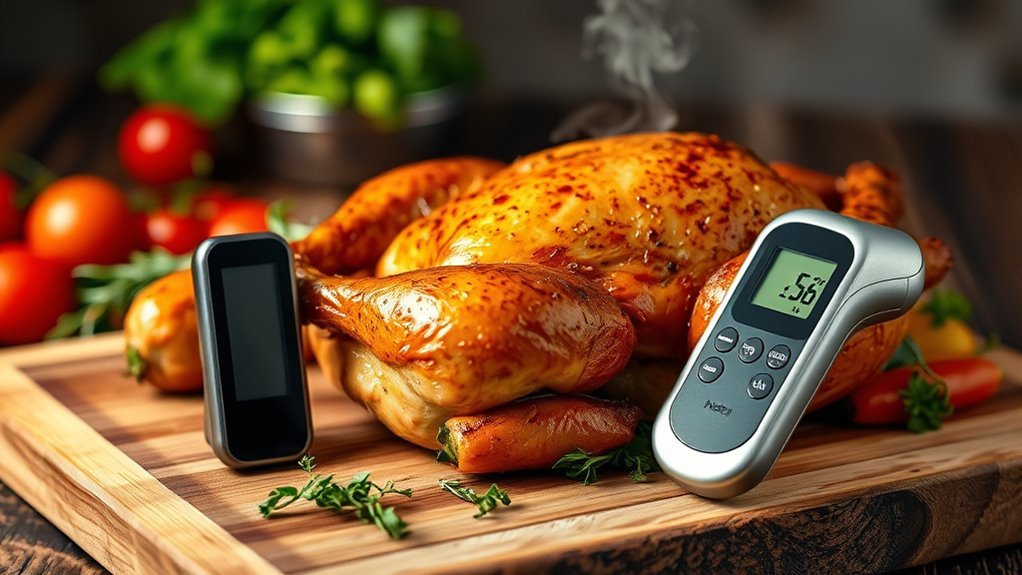 use thermometer rest chicken