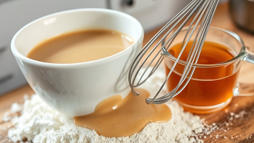 whisk broth gradually smoothly